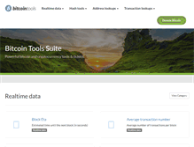 Tablet Screenshot of bitcointools.biz